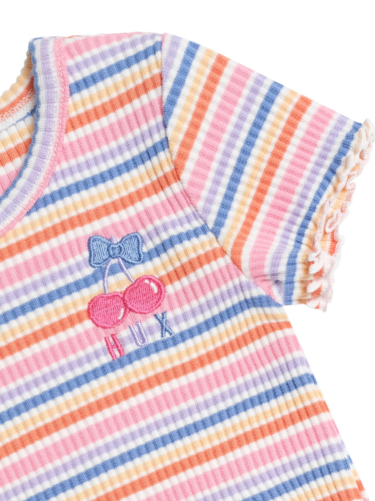Huxbaby Rainbow Rib Tee - Multi