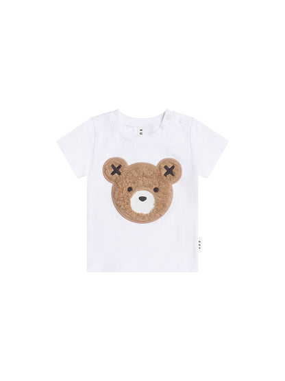 Huxbaby Furry Huxbear Crisp White Tee - White