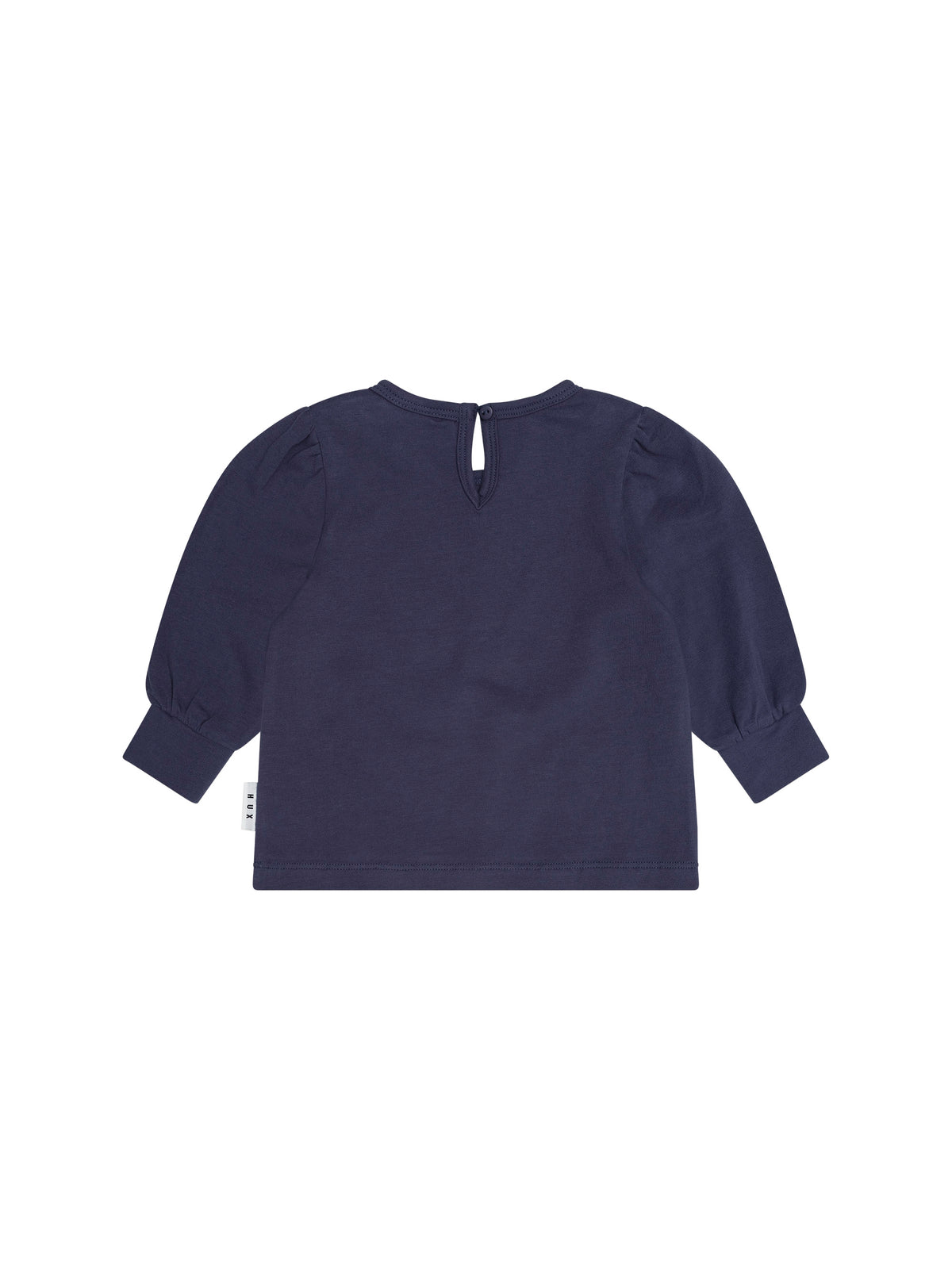 Huxbaby Strawberry Bow Puff Sleeve Top - Ink