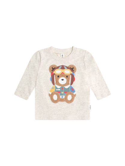 Huxbaby Pilot Huxbear Longsleeve Top - Almond Marle