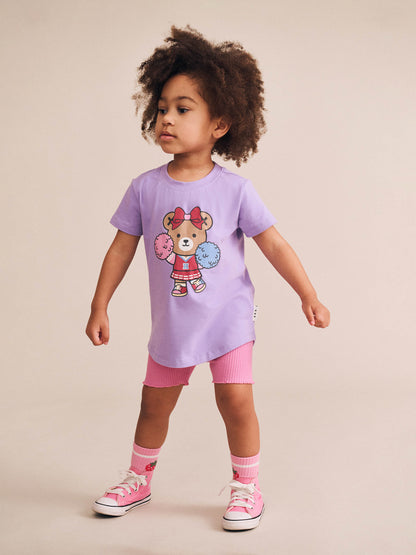 Huxbaby Cheerleader Huxette Tee - Violet