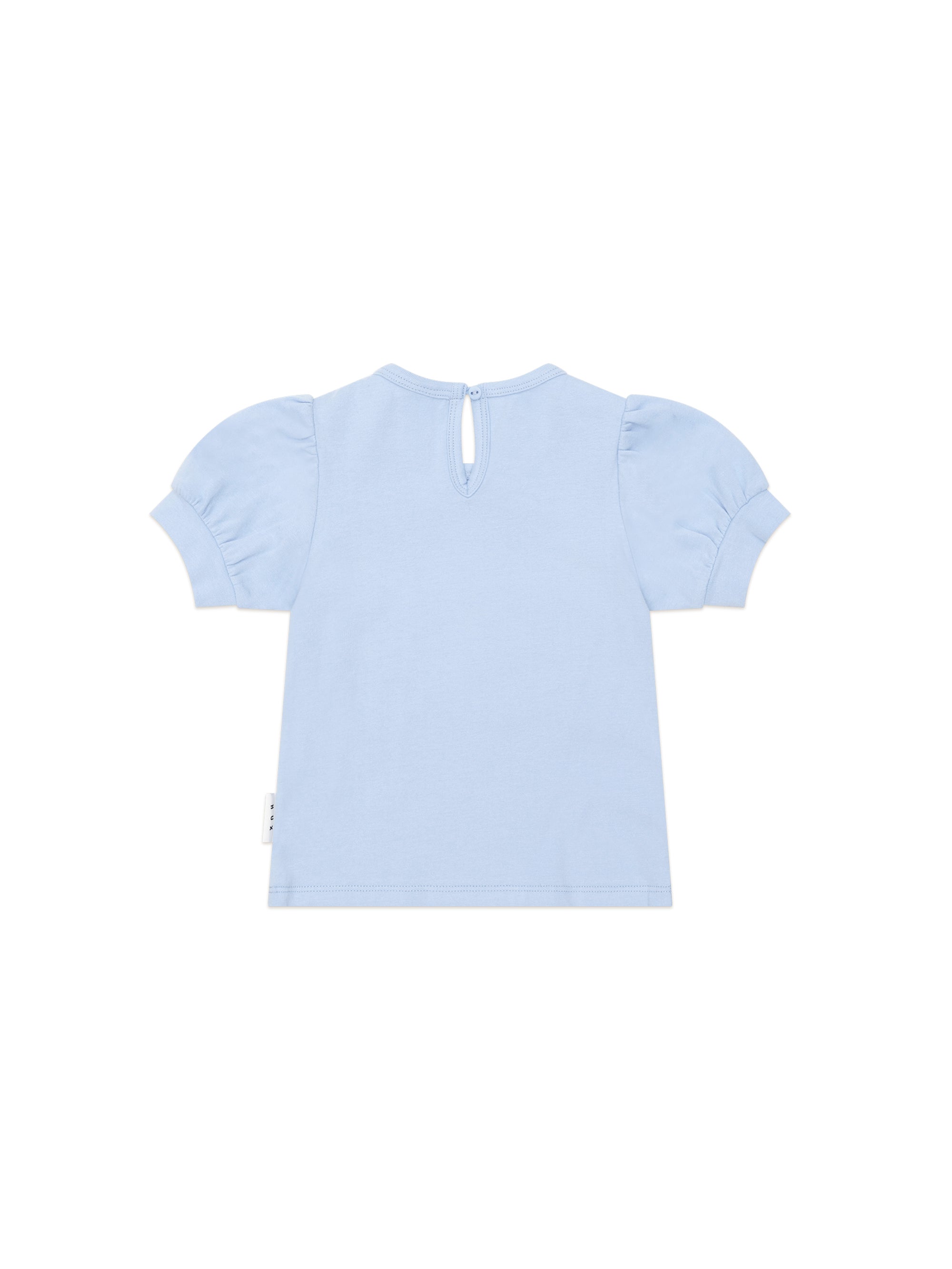 Huxbaby Butterfly Puff Sleeve Top - Celestial Blue