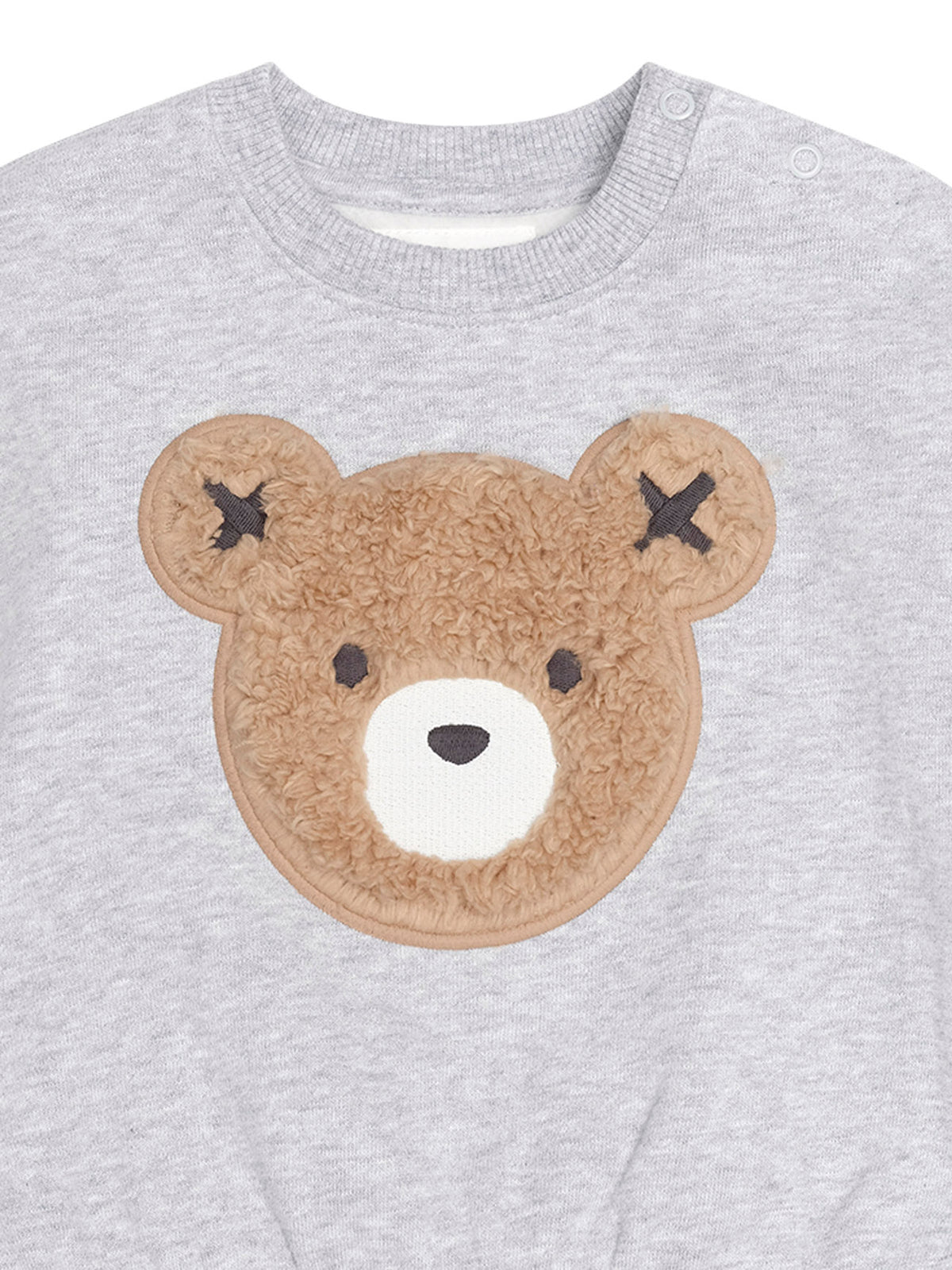 Huxbaby Furry Huxbear Sweatshirt - Grey Marle