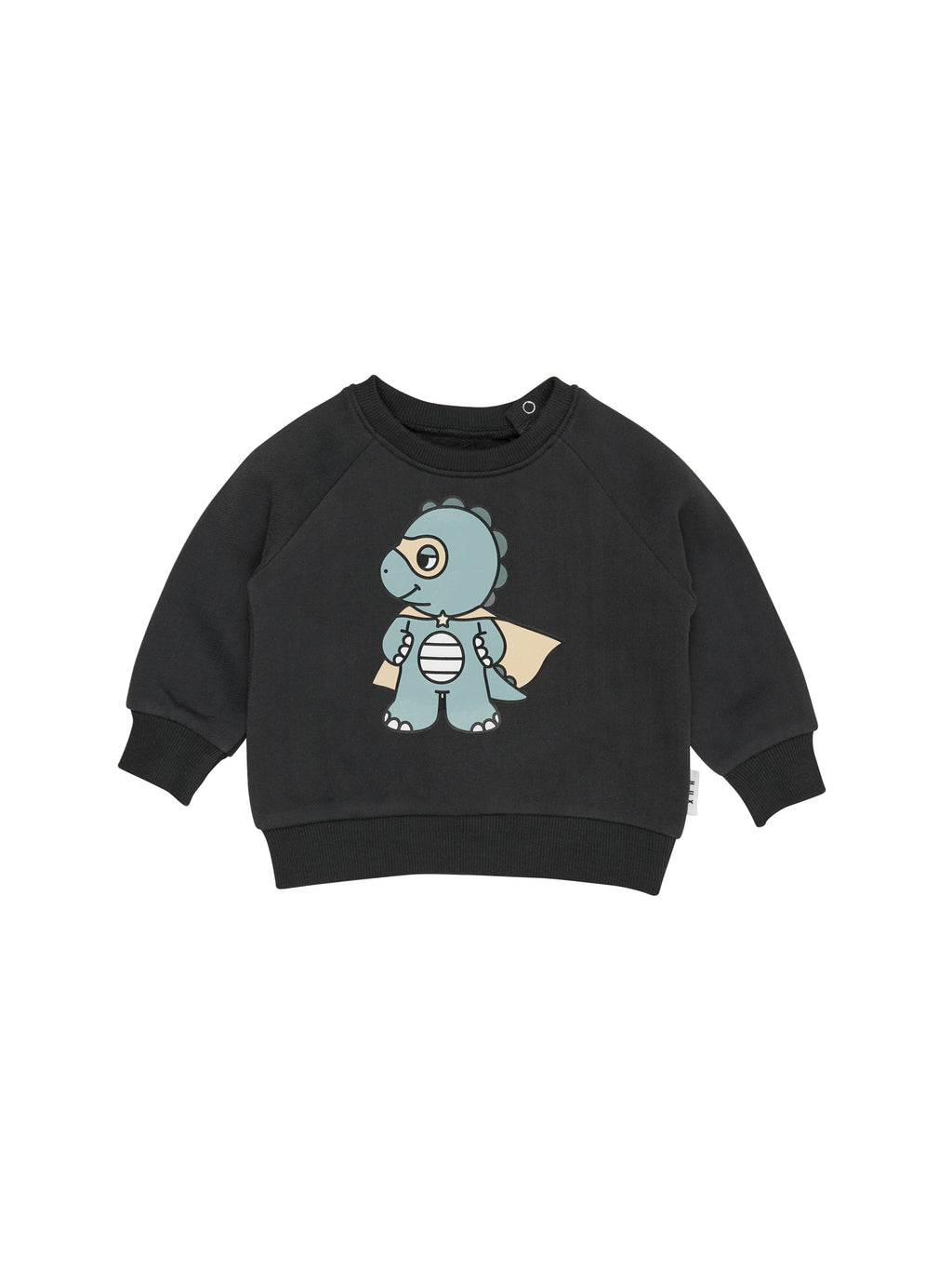 Huxbaby Dino Hero Sweatshirt - Soft Black