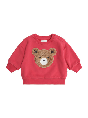 Huxbaby Furry Huxbear Sweatshirt Red - Chilli