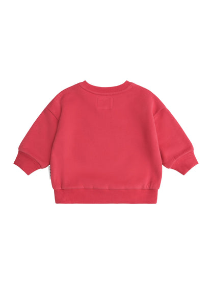 Huxbaby Furry Huxbear Sweatshirt Red - Chilli