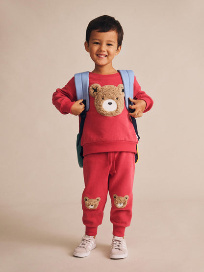 Huxbaby Furry Huxbear Track Pants Red - Chilli