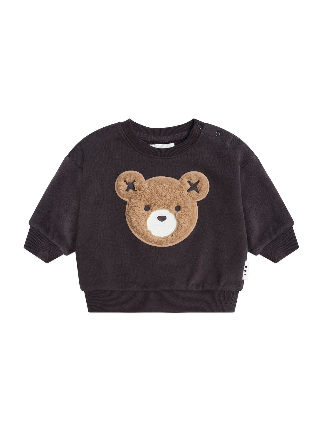 Huxbaby Furry Huxbear Sweatshirt Black - Soft Black