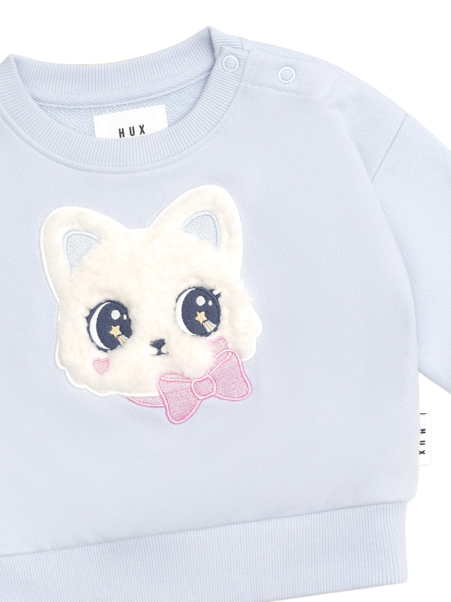 Huxbaby Furry Meow Meow Sweatshirt - Fog