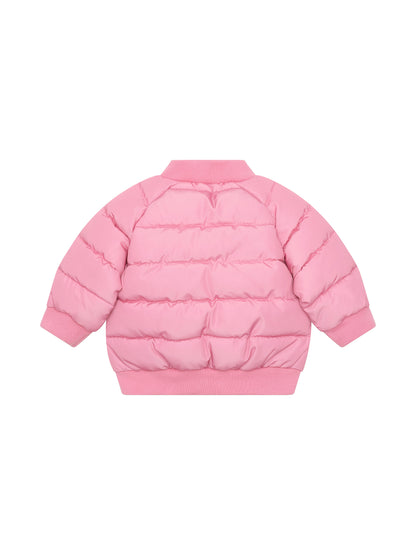 Huxbaby Rainbow Unicorn Reversible Bomber - Bubblegum
