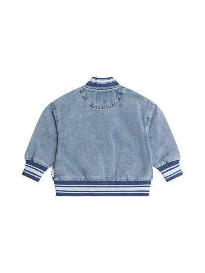 Huxbaby Dreamy Denim Varsity Bomber - Denim