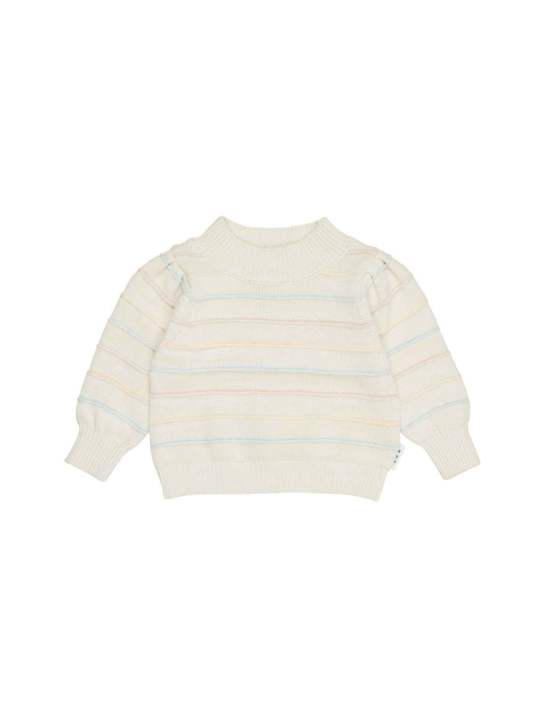 Huxbaby Pastel Stripe Knit Puff Jumper - Multi
