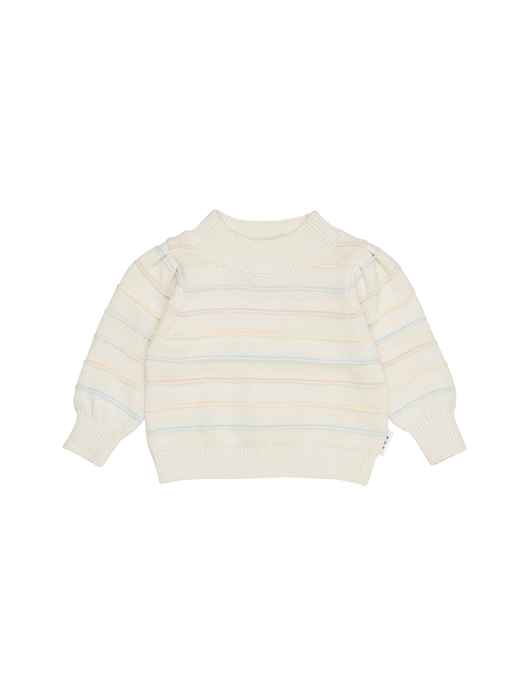 Huxbaby Pastel Stripe Knit Puff Jumper - Multi