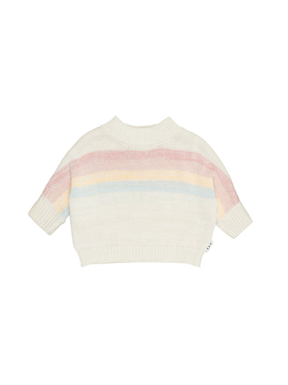 Huxbaby Rainbow Stripe Knit Jumper - Multi