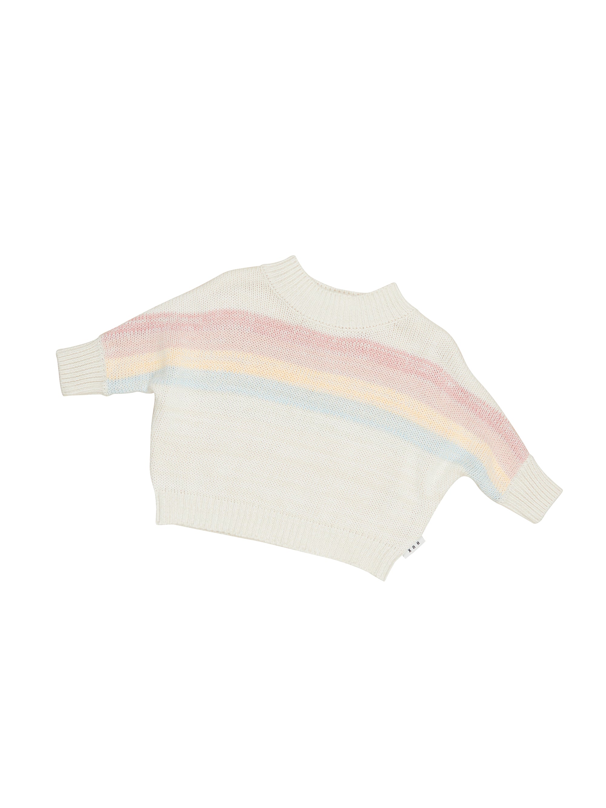 Huxbaby Rainbow Stripe Knit Jumper - Multi
