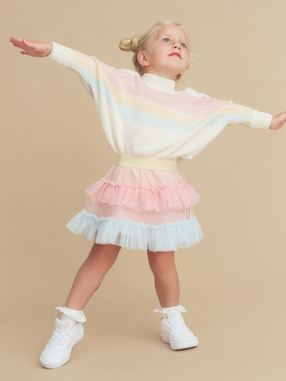 Huxbaby Rainbow Stripe Knit Jumper - Multi