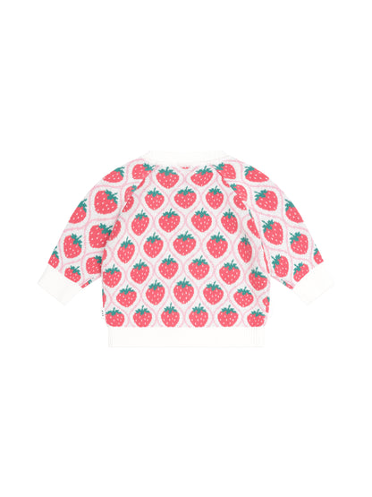 Huxbaby Strawberry Fields Cardigan - Strawberry