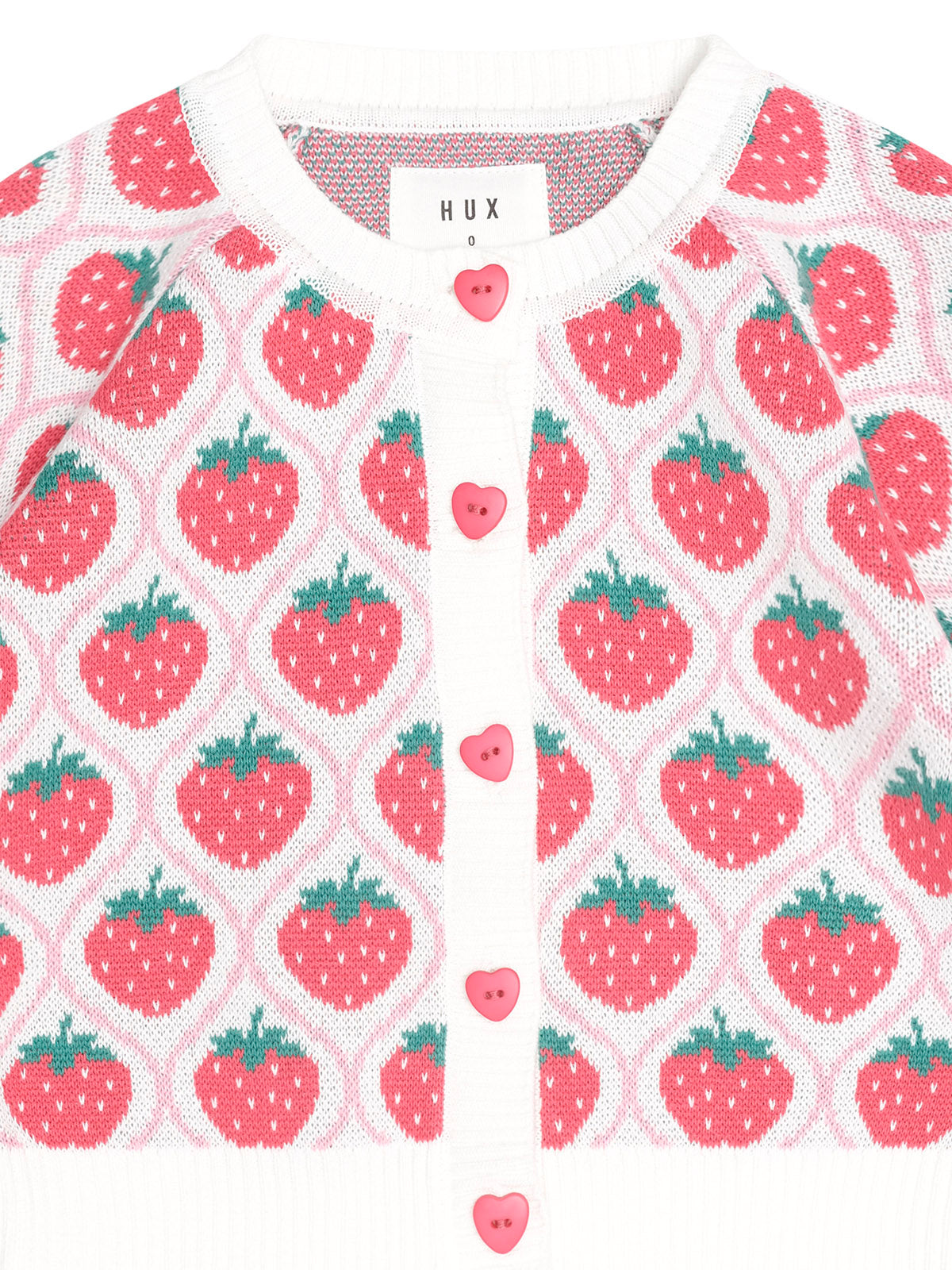 Huxbaby Strawberry Fields Cardigan - Strawberry