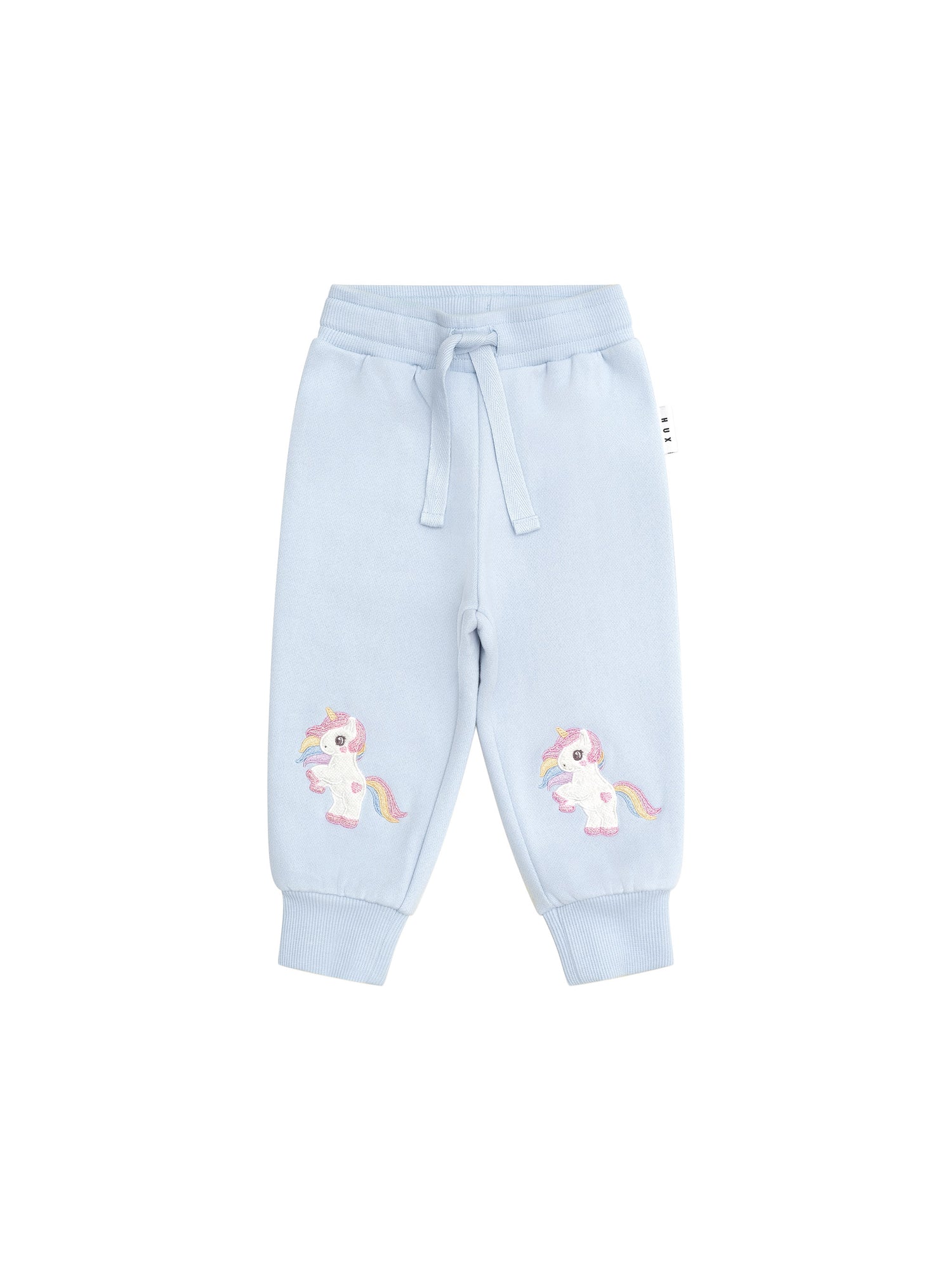 Huxbaby Rainbow Unicorn Track Pant - Ice Water