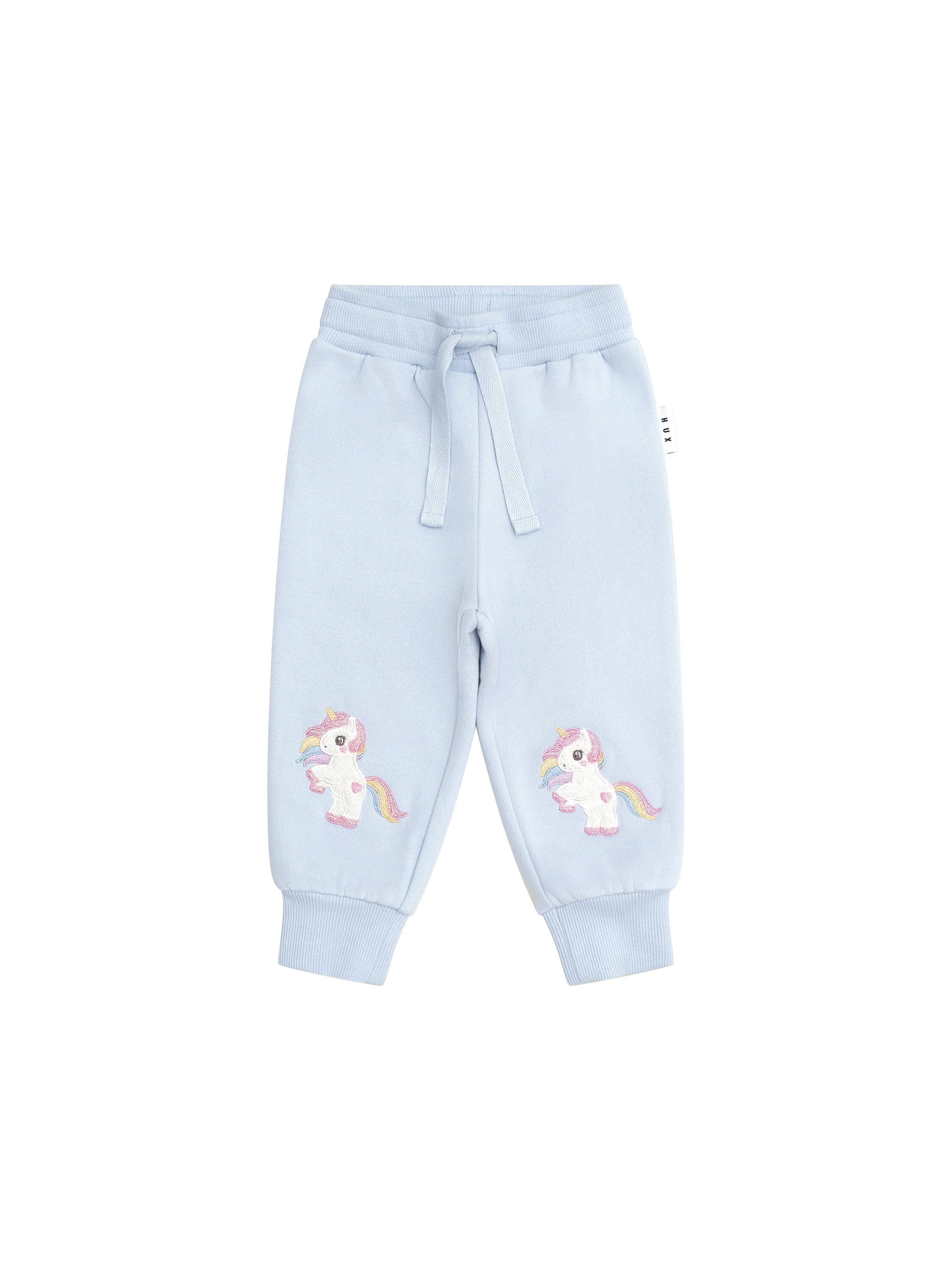 Huxbaby Rainbow Unicorn Track Pant - Ice Water