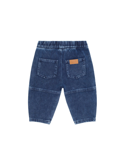 Huxbaby Knit Denim Pocket Pant - Denim Indigo