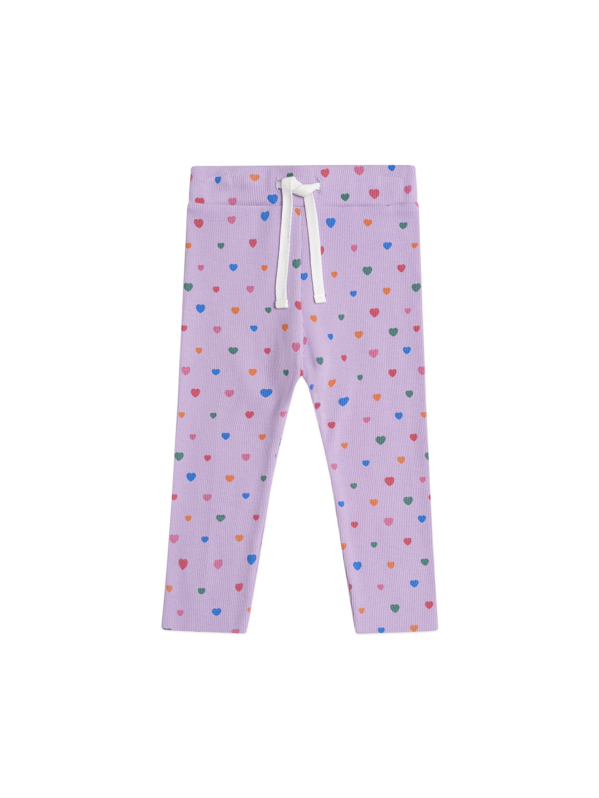 Huxbaby I Heart Cake Rib Leggings - Purple Rose