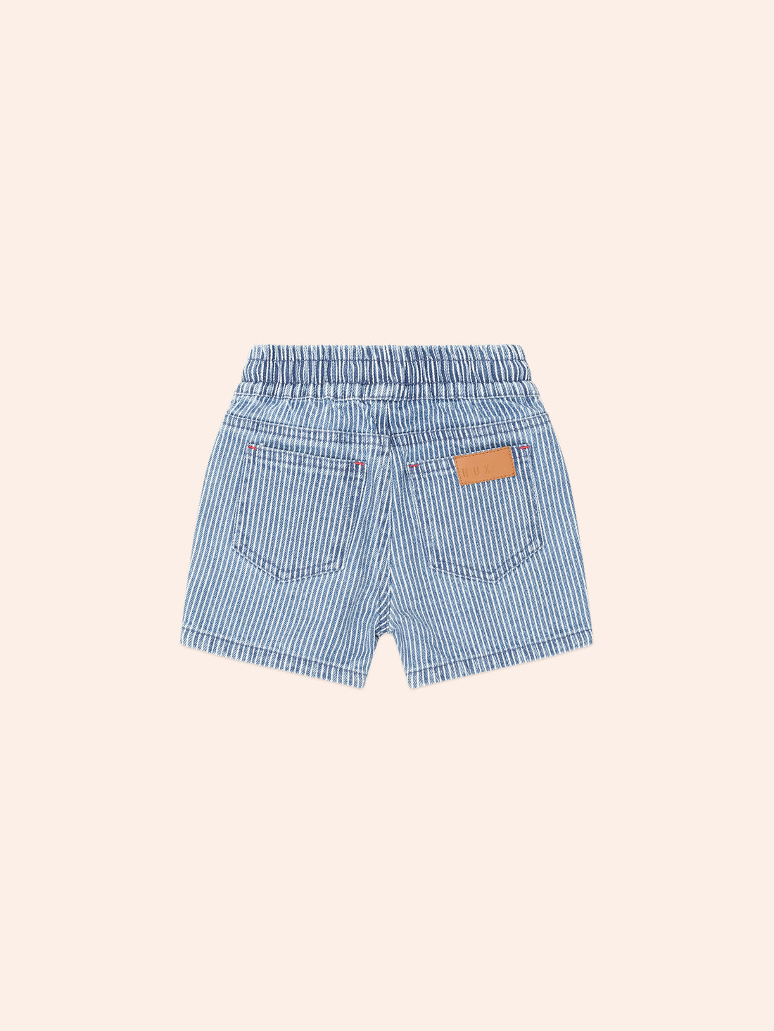 Huxbaby Denim Stripe Short - Blue Stripe