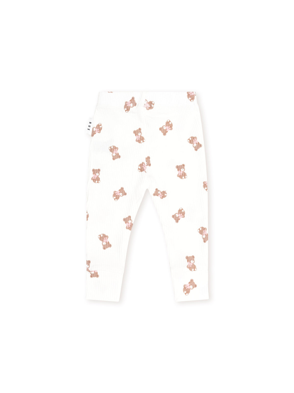 Huxbaby Tumbling Bow Huxette Legging - Almond Milk / Pink