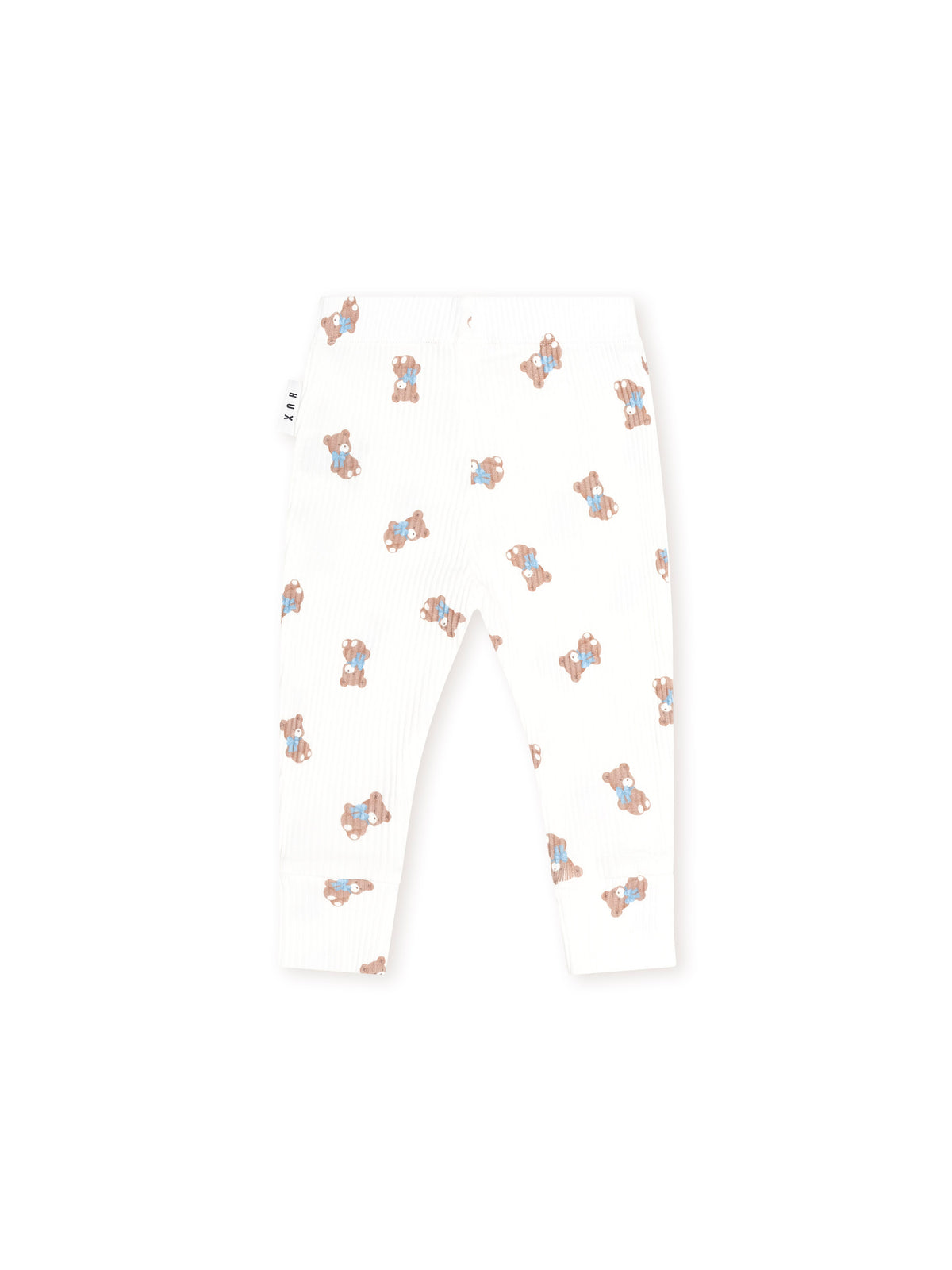 Huxbaby Tumbling Bow Hux Legging - Almond Milk / Blue