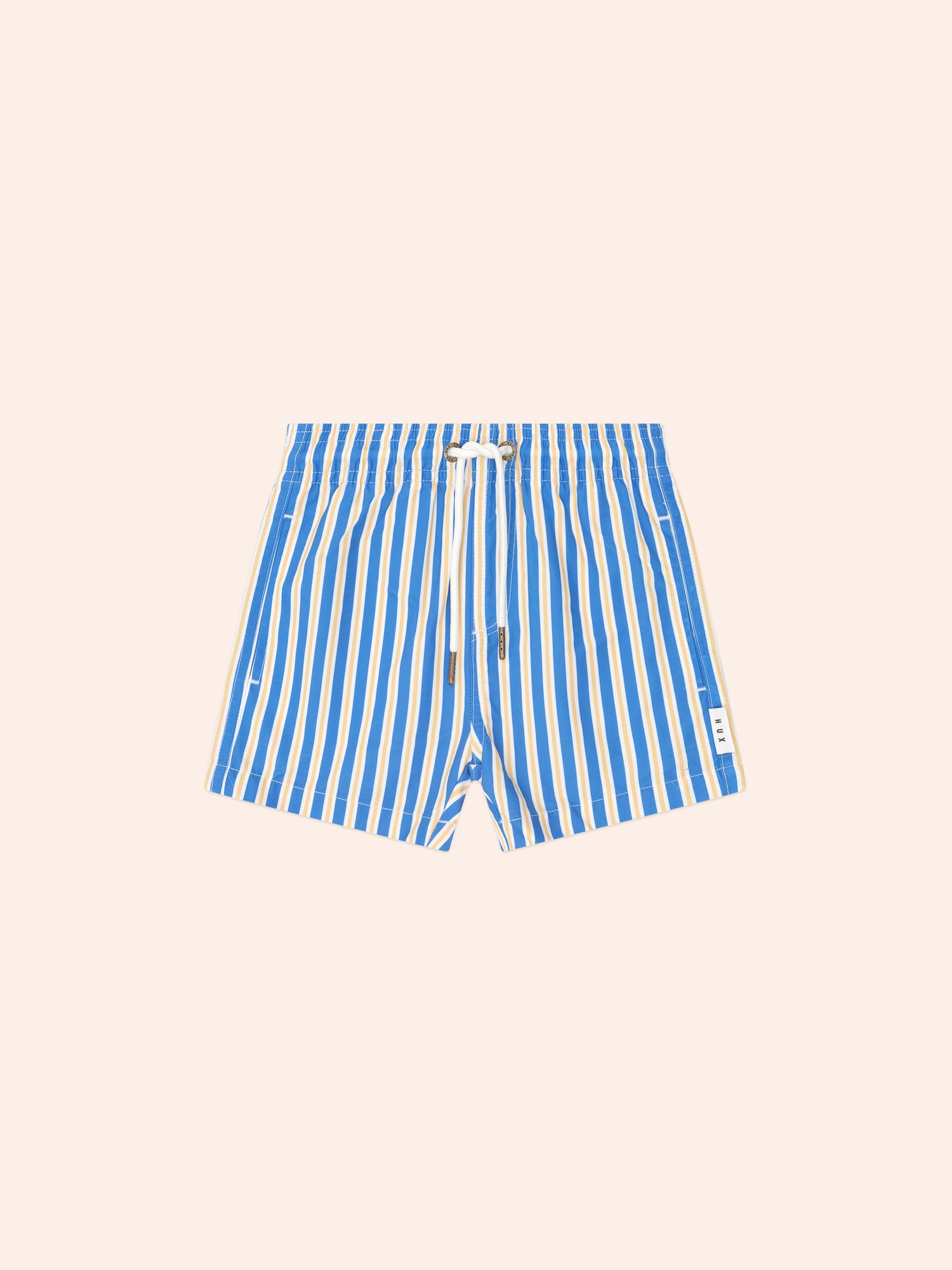 Huxbaby Collegiate Stripe Boardshort - Cobalt/Sunburst