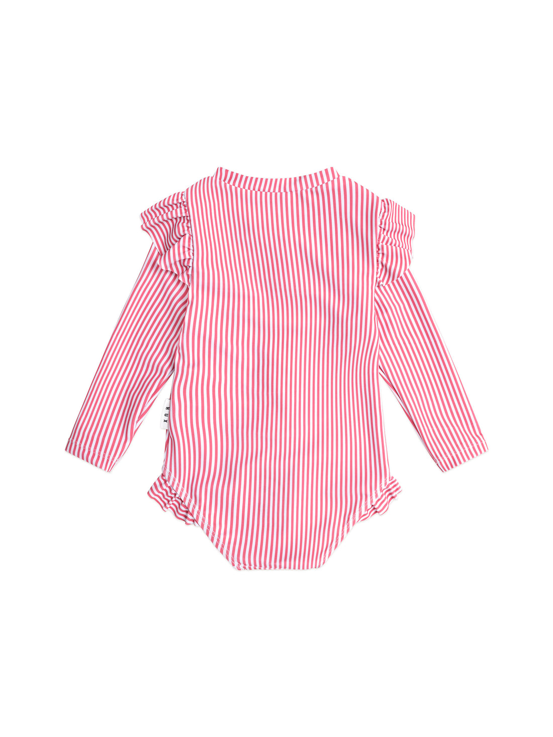 Huxbaby Frill Swimsuit Cherry Pie Stripe - Cherry