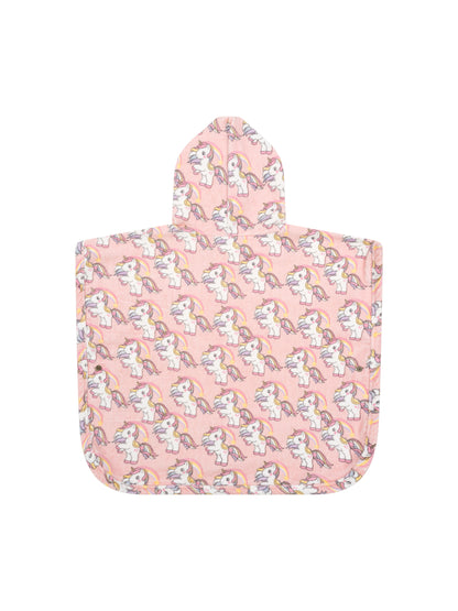 Huxbaby Rainbow Unicorn Swim Poncho - Candy