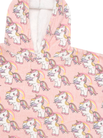 Huxbaby Rainbow Unicorn Swim Poncho - Candy
