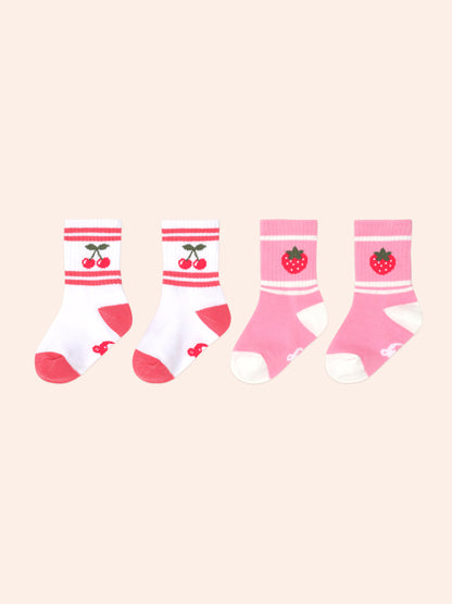 Huxbaby 2Pack Girls Sport Sock - Multi