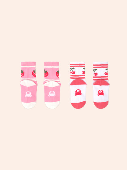 Huxbaby 2Pack Girls Sport Sock - Multi