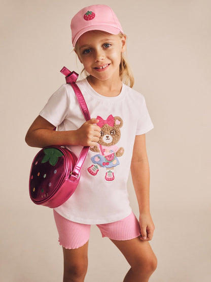 Huxbaby Juicy Strawberry Shoulder Bag - Berry