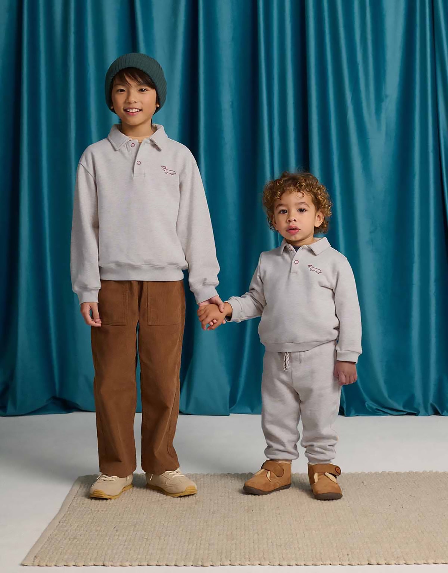Gingersnaps Baby Alessio French Terry Jogger Pants - Beige