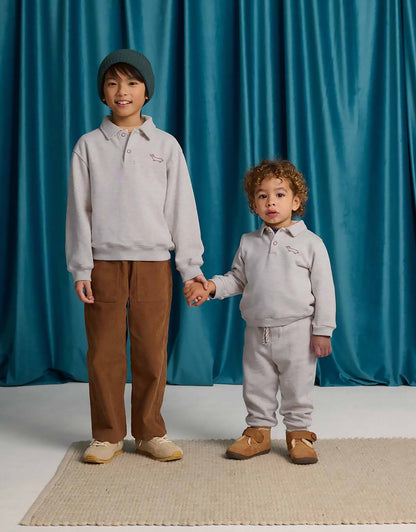 Gingersnaps Baby Alessio French Terry Jogger Pants - Beige
