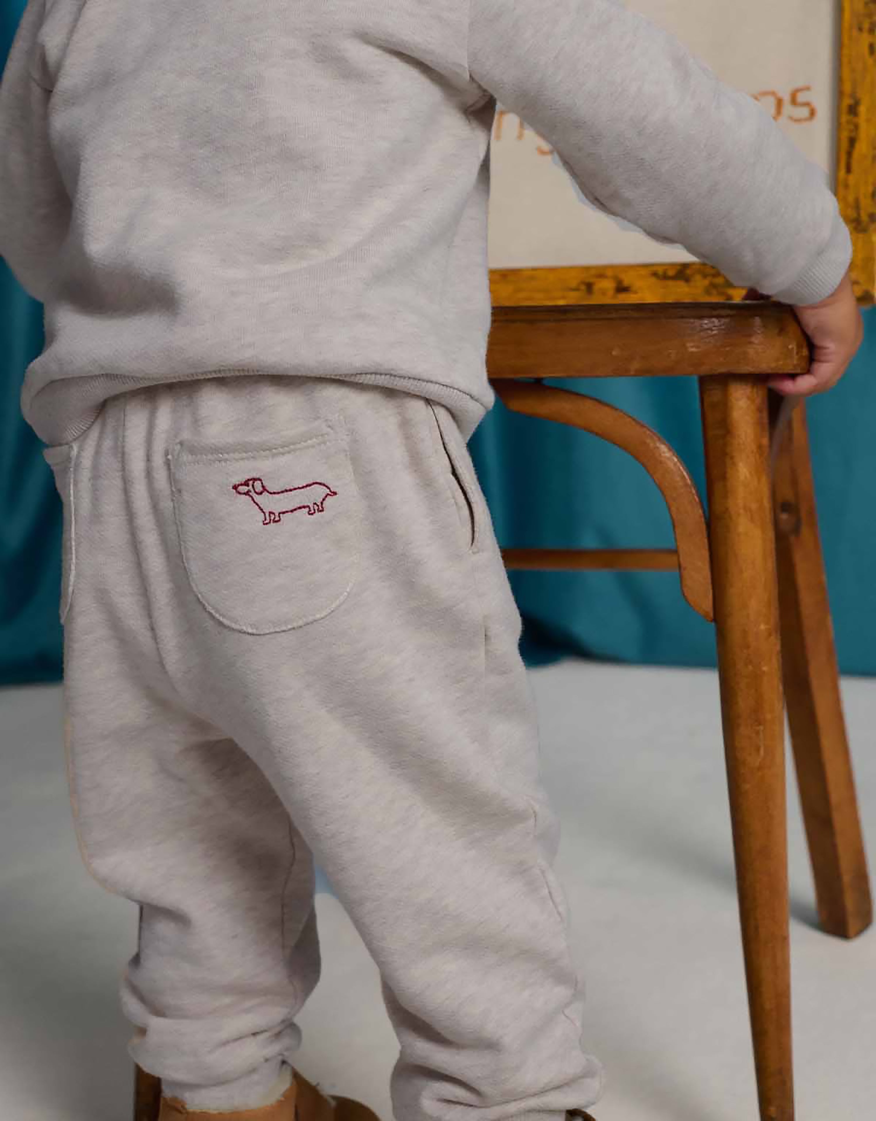 Gingersnaps Baby Alessio French Terry Jogger Pants - Beige