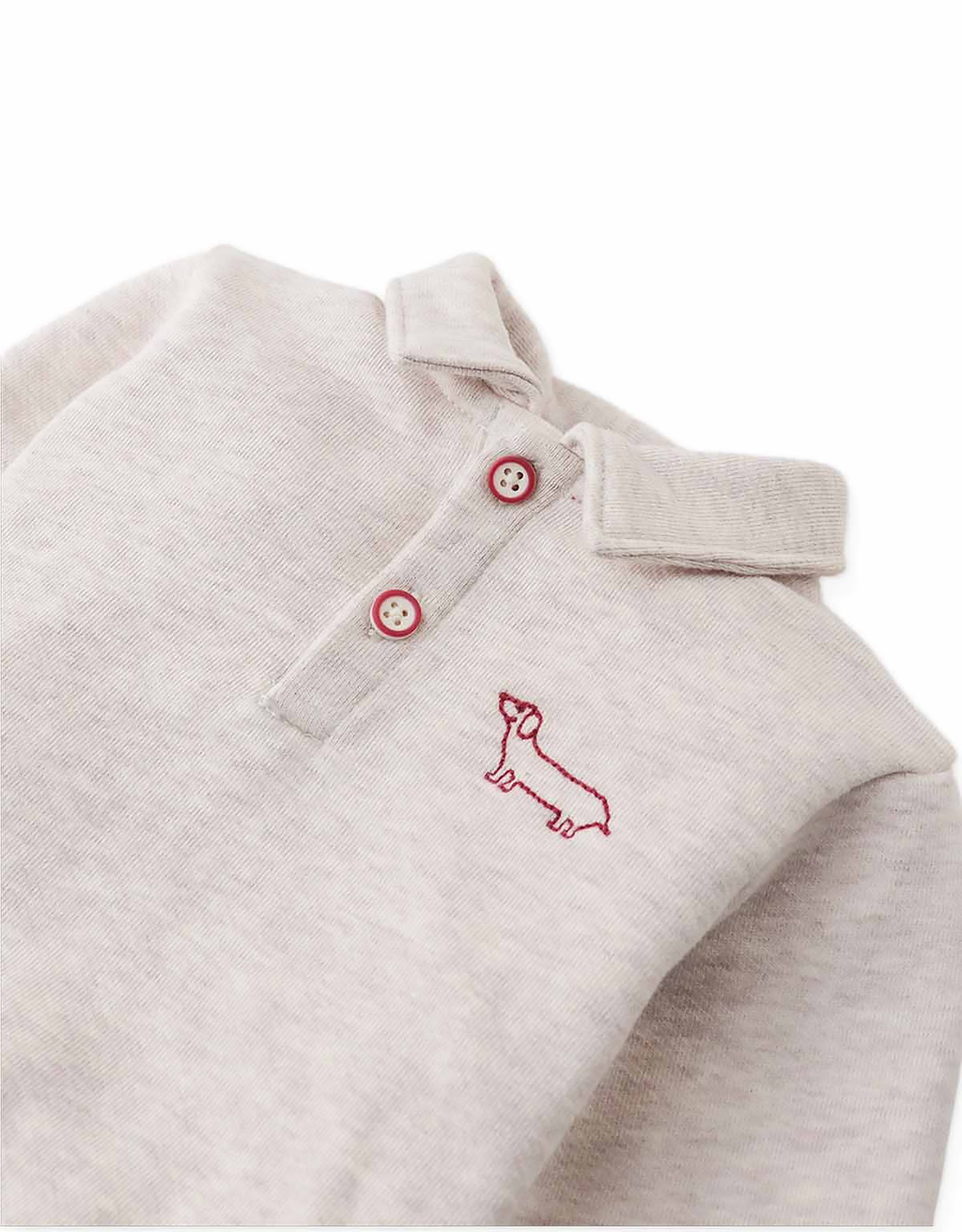 Gingersnaps Baby Stefano French Terry Polo - Beige