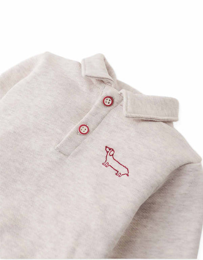 Gingersnaps Baby Stefano French Terry Polo - Beige