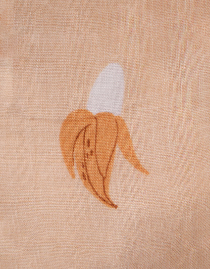 Gingersnaps Baby Thomas Banana Cartoon Print Shorts - Orange