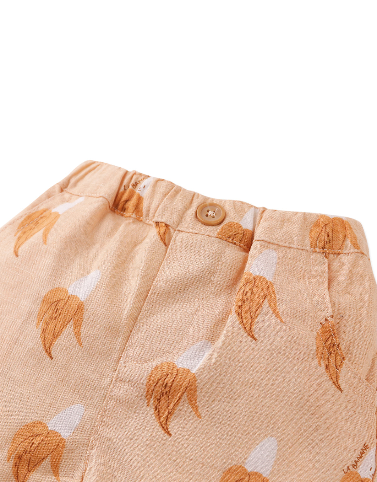 Gingersnaps Baby Thomas Banana Cartoon Print Shorts - Orange