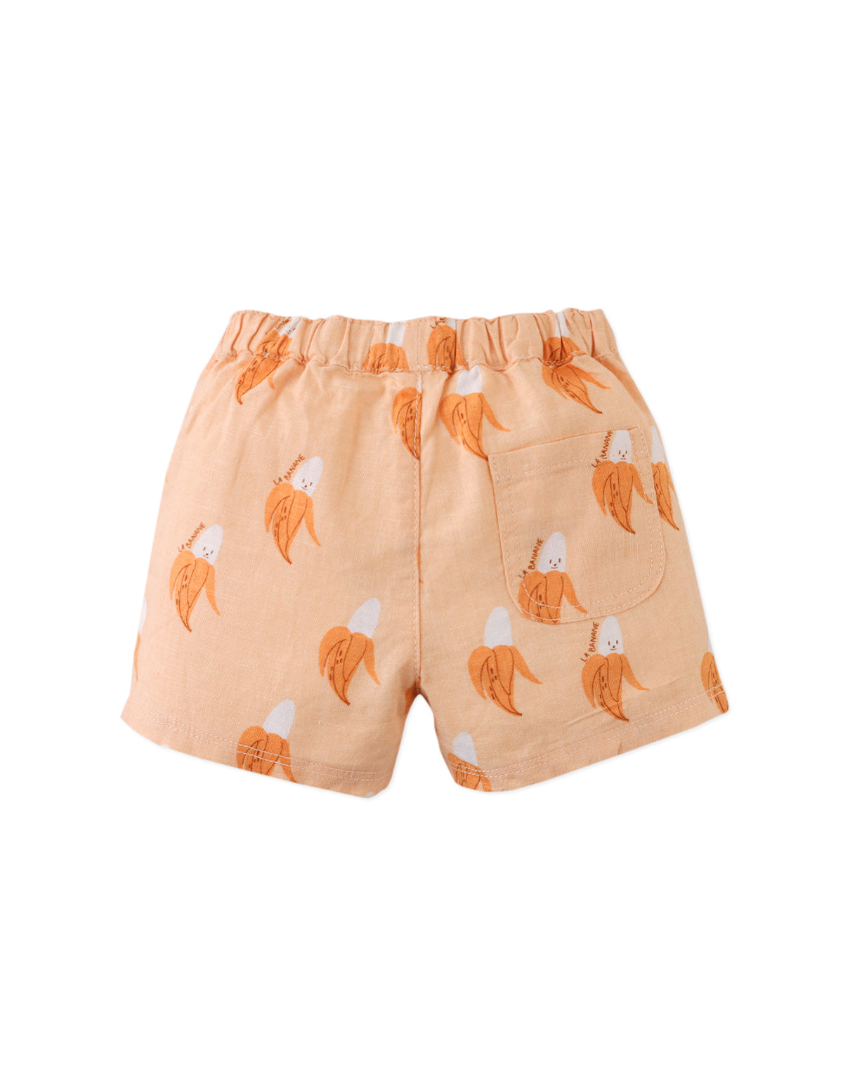 Gingersnaps Baby Thomas Banana Cartoon Print Shorts - Orange