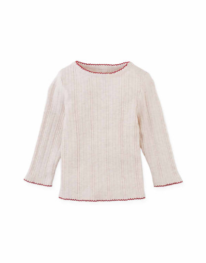 Gingersnaps Baby Margot Pinafore Dress And Tee Set - Blue / Cherry