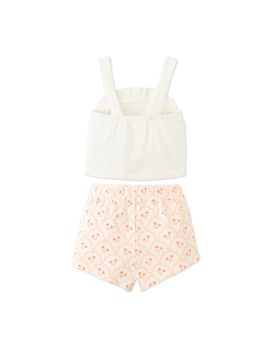 Gingersnaps Baby Erica Strappy Ruffled Top &amp; Printed Shorts Set - Multicolor
