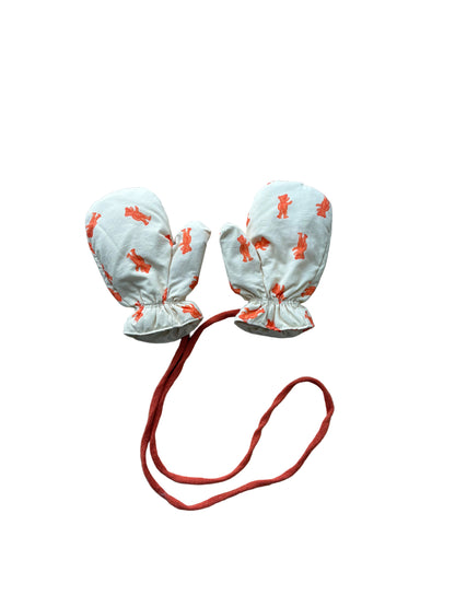 Bobo Choses Softpaw Monster All Over Mittens - Light Pink