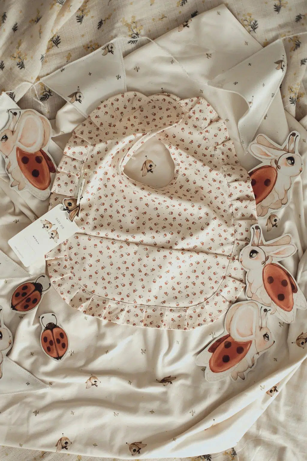 Mrs. Mighetto Baby Bib - Rusty Ditsy Jolly Bee