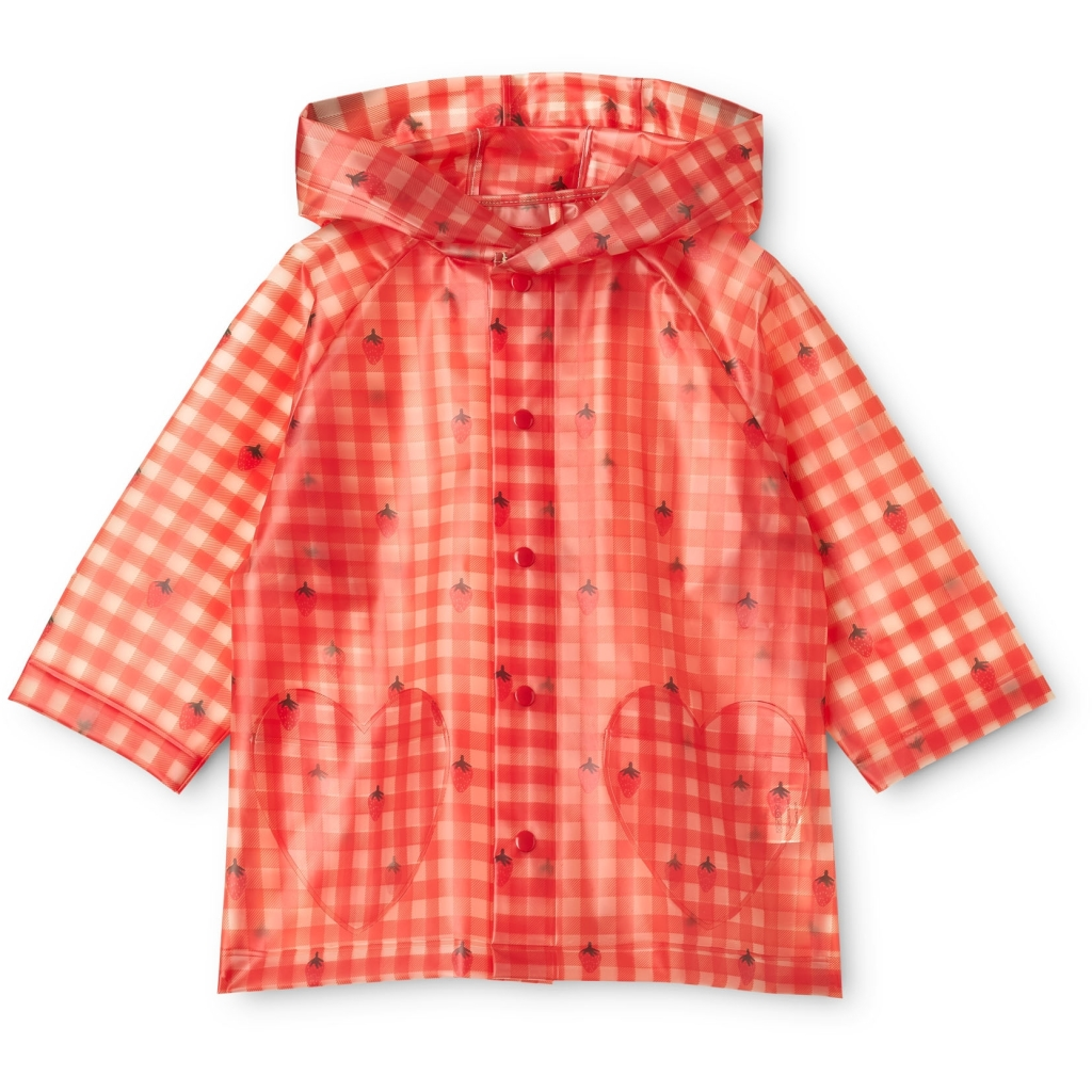 Flöss Iris Raincoat - Red Berry Gingham