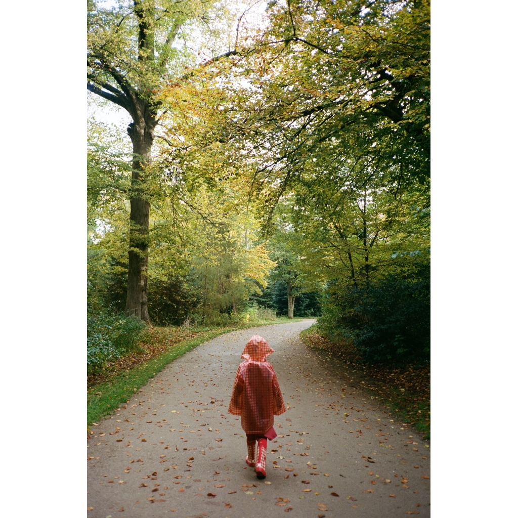 Flöss Iris Raincoat - Red Berry Gingham